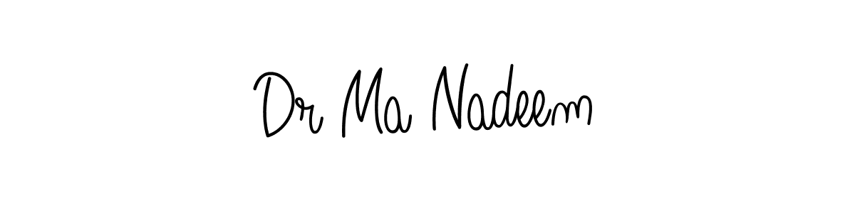 How to Draw Dr Ma Nadeem signature style? Angelique-Rose-font-FFP is a latest design signature styles for name Dr Ma Nadeem. Dr Ma Nadeem signature style 5 images and pictures png