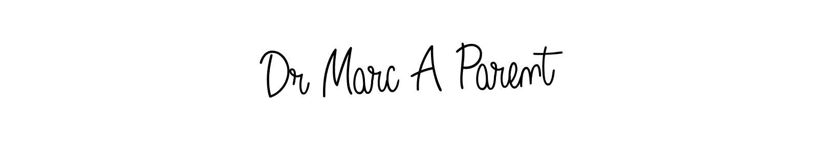 Dr Marc A Parent stylish signature style. Best Handwritten Sign (Angelique-Rose-font-FFP) for my name. Handwritten Signature Collection Ideas for my name Dr Marc A Parent. Dr Marc A Parent signature style 5 images and pictures png