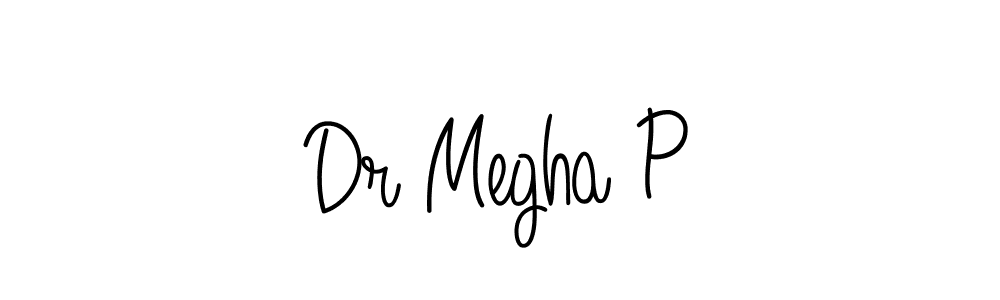 Design your own signature with our free online signature maker. With this signature software, you can create a handwritten (Angelique-Rose-font-FFP) signature for name Dr Megha P. Dr Megha P signature style 5 images and pictures png