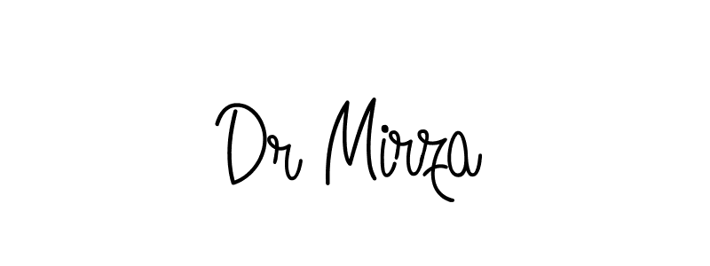 Design your own signature with our free online signature maker. With this signature software, you can create a handwritten (Angelique-Rose-font-FFP) signature for name Dr Mirza. Dr Mirza signature style 5 images and pictures png
