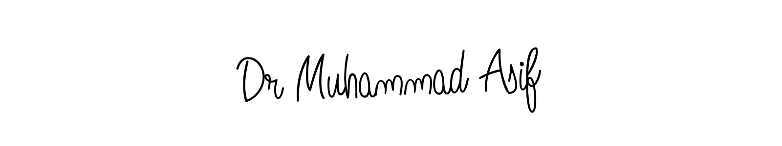 Make a beautiful signature design for name Dr Muhammad Asif. With this signature (Angelique-Rose-font-FFP) style, you can create a handwritten signature for free. Dr Muhammad Asif signature style 5 images and pictures png
