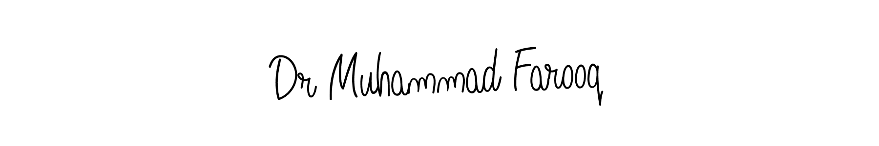 Use a signature maker to create a handwritten signature online. With this signature software, you can design (Angelique-Rose-font-FFP) your own signature for name Dr Muhammad Farooq. Dr Muhammad Farooq signature style 5 images and pictures png