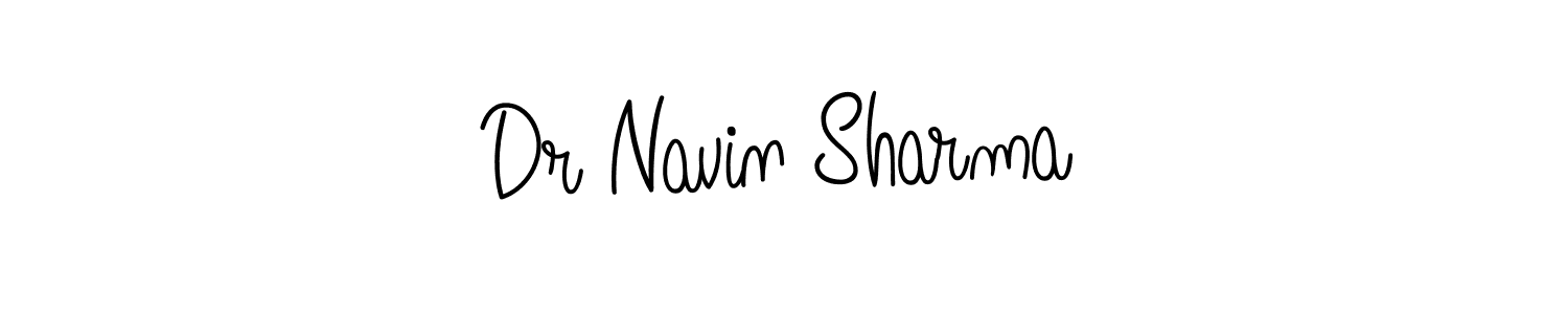 How to make Dr Navin Sharma name signature. Use Angelique-Rose-font-FFP style for creating short signs online. This is the latest handwritten sign. Dr Navin Sharma signature style 5 images and pictures png