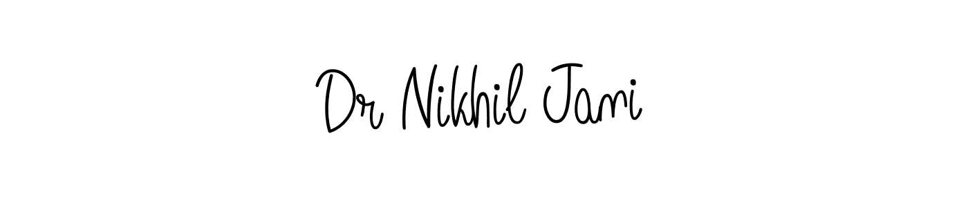 Dr Nikhil Jani stylish signature style. Best Handwritten Sign (Angelique-Rose-font-FFP) for my name. Handwritten Signature Collection Ideas for my name Dr Nikhil Jani. Dr Nikhil Jani signature style 5 images and pictures png