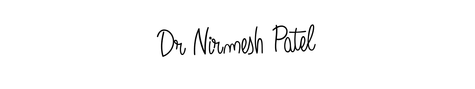 if you are searching for the best signature style for your name Dr Nirmesh Patel. so please give up your signature search. here we have designed multiple signature styles  using Angelique-Rose-font-FFP. Dr Nirmesh Patel signature style 5 images and pictures png