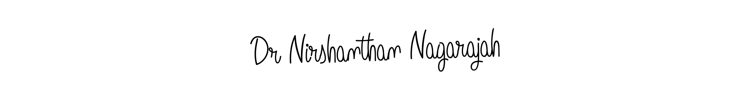 Make a short Dr Nirshanthan Nagarajah signature style. Manage your documents anywhere anytime using Angelique-Rose-font-FFP. Create and add eSignatures, submit forms, share and send files easily. Dr Nirshanthan Nagarajah signature style 5 images and pictures png