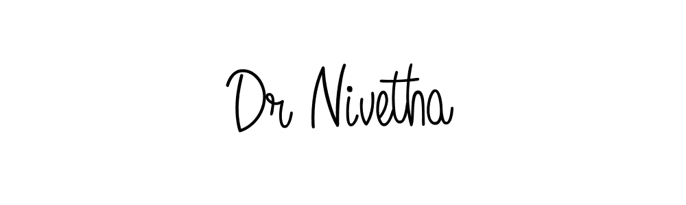 Use a signature maker to create a handwritten signature online. With this signature software, you can design (Angelique-Rose-font-FFP) your own signature for name Dr Nivetha. Dr Nivetha signature style 5 images and pictures png
