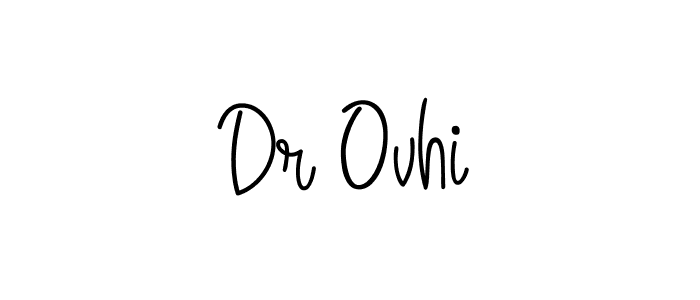 You should practise on your own different ways (Angelique-Rose-font-FFP) to write your name (Dr Ovhi) in signature. don't let someone else do it for you. Dr Ovhi signature style 5 images and pictures png