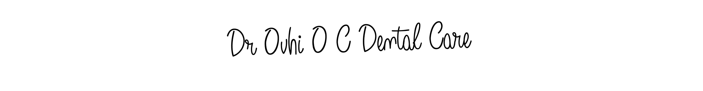 Make a beautiful signature design for name Dr Ovhi O C Dental Care. With this signature (Angelique-Rose-font-FFP) style, you can create a handwritten signature for free. Dr Ovhi O C Dental Care signature style 5 images and pictures png