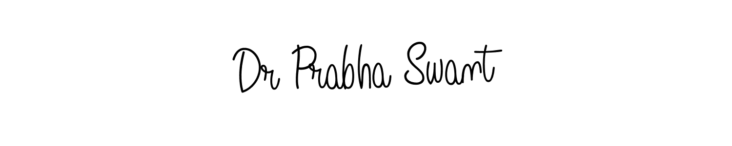 Make a short Dr Prabha Swant signature style. Manage your documents anywhere anytime using Angelique-Rose-font-FFP. Create and add eSignatures, submit forms, share and send files easily. Dr Prabha Swant signature style 5 images and pictures png