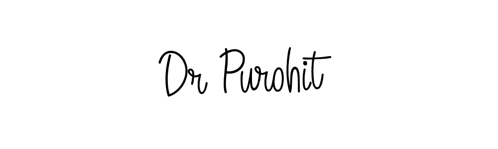 It looks lik you need a new signature style for name Dr Purohit. Design unique handwritten (Angelique-Rose-font-FFP) signature with our free signature maker in just a few clicks. Dr Purohit signature style 5 images and pictures png