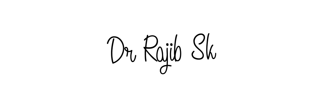 The best way (Angelique-Rose-font-FFP) to make a short signature is to pick only two or three words in your name. The name Dr Rajib Sk include a total of six letters. For converting this name. Dr Rajib Sk signature style 5 images and pictures png