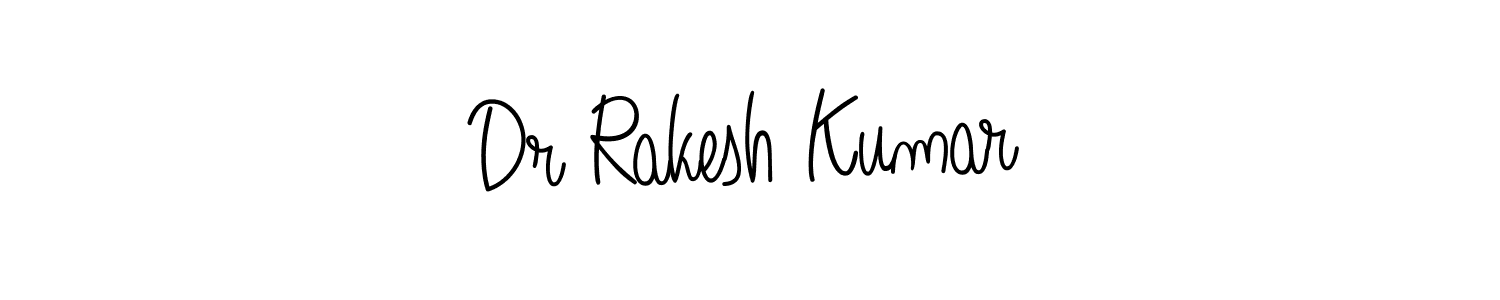 You should practise on your own different ways (Angelique-Rose-font-FFP) to write your name (Dr Rakesh Kumar) in signature. don't let someone else do it for you. Dr Rakesh Kumar signature style 5 images and pictures png