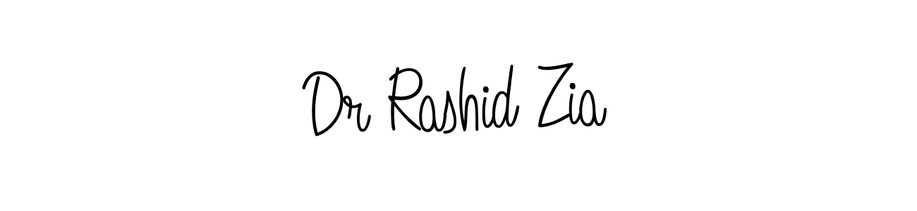 Dr Rashid Zia stylish signature style. Best Handwritten Sign (Angelique-Rose-font-FFP) for my name. Handwritten Signature Collection Ideas for my name Dr Rashid Zia. Dr Rashid Zia signature style 5 images and pictures png