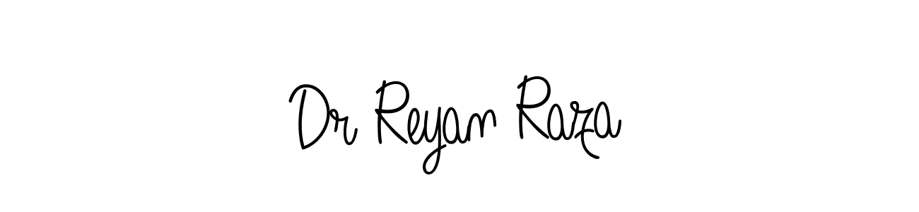 Use a signature maker to create a handwritten signature online. With this signature software, you can design (Angelique-Rose-font-FFP) your own signature for name Dr Reyan Raza. Dr Reyan Raza signature style 5 images and pictures png