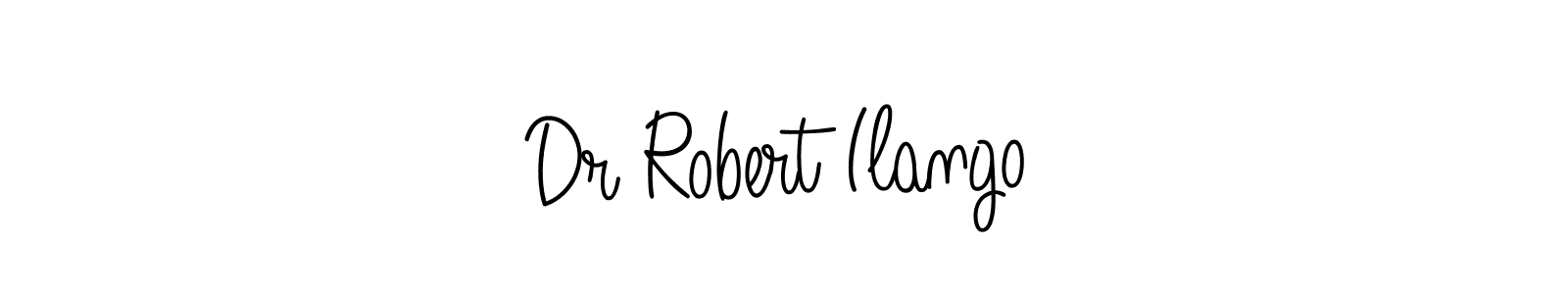 The best way (Angelique-Rose-font-FFP) to make a short signature is to pick only two or three words in your name. The name Dr Robert Ilango include a total of six letters. For converting this name. Dr Robert Ilango signature style 5 images and pictures png