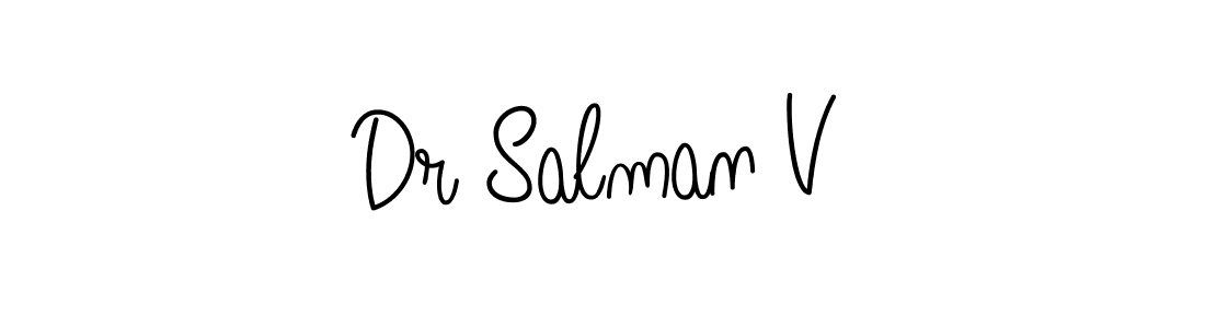 Check out images of Autograph of Dr Salman V name. Actor Dr Salman V Signature Style. Angelique-Rose-font-FFP is a professional sign style online. Dr Salman V signature style 5 images and pictures png