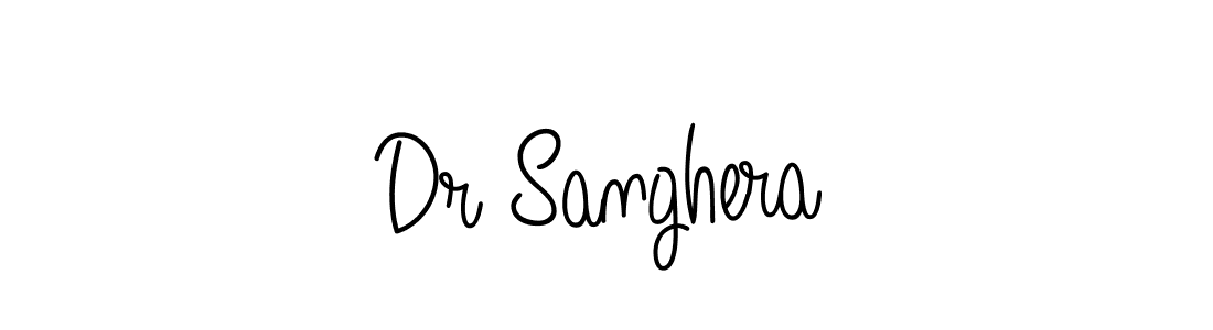 Design your own signature with our free online signature maker. With this signature software, you can create a handwritten (Angelique-Rose-font-FFP) signature for name Dr Sanghera. Dr Sanghera signature style 5 images and pictures png