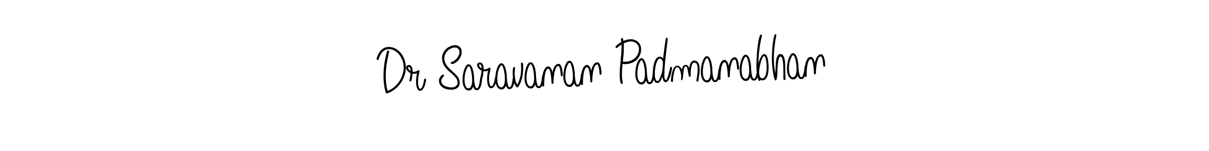 How to make Dr Saravanan Padmanabhan name signature. Use Angelique-Rose-font-FFP style for creating short signs online. This is the latest handwritten sign. Dr Saravanan Padmanabhan signature style 5 images and pictures png