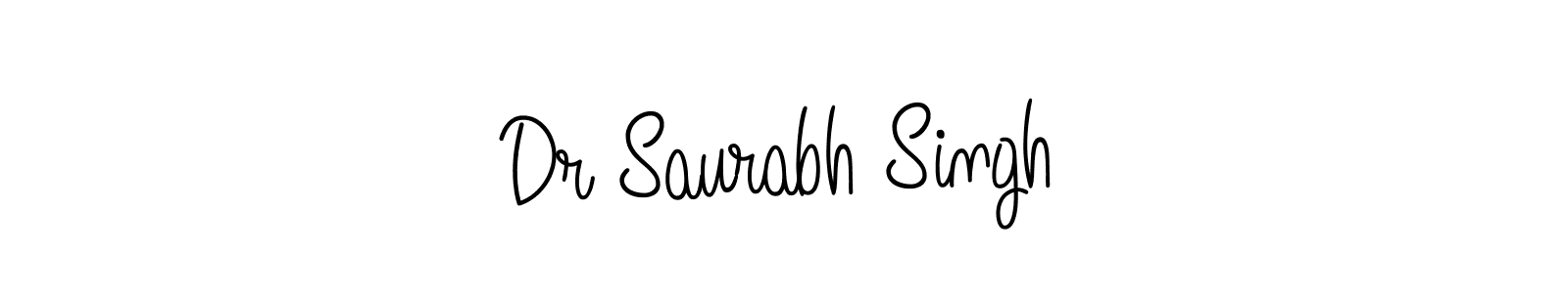 How to make Dr Saurabh Singh name signature. Use Angelique-Rose-font-FFP style for creating short signs online. This is the latest handwritten sign. Dr Saurabh Singh signature style 5 images and pictures png