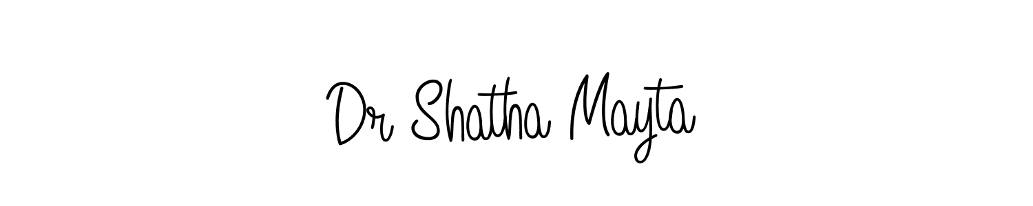 Make a beautiful signature design for name Dr Shatha Mayta. With this signature (Angelique-Rose-font-FFP) style, you can create a handwritten signature for free. Dr Shatha Mayta signature style 5 images and pictures png