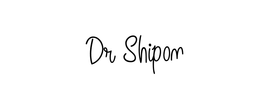 Make a beautiful signature design for name Dr Shipon. With this signature (Angelique-Rose-font-FFP) style, you can create a handwritten signature for free. Dr Shipon signature style 5 images and pictures png