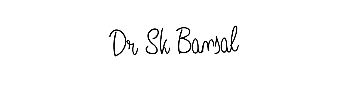 Create a beautiful signature design for name Dr Sk Bansal. With this signature (Angelique-Rose-font-FFP) fonts, you can make a handwritten signature for free. Dr Sk Bansal signature style 5 images and pictures png