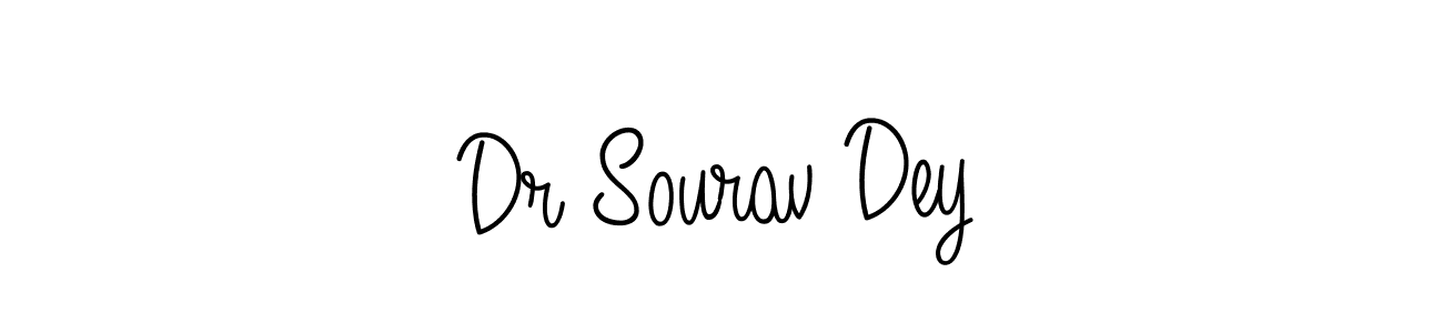 You should practise on your own different ways (Angelique-Rose-font-FFP) to write your name (Dr Sourav Dey) in signature. don't let someone else do it for you. Dr Sourav Dey signature style 5 images and pictures png