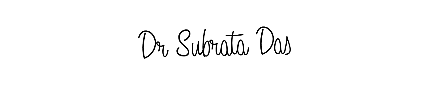 Create a beautiful signature design for name Dr Subrata Das. With this signature (Angelique-Rose-font-FFP) fonts, you can make a handwritten signature for free. Dr Subrata Das signature style 5 images and pictures png