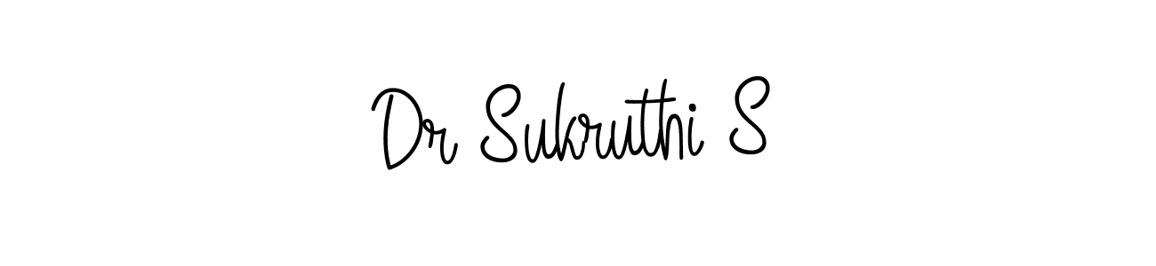 Make a beautiful signature design for name Dr Sukruthi S. Use this online signature maker to create a handwritten signature for free. Dr Sukruthi S signature style 5 images and pictures png