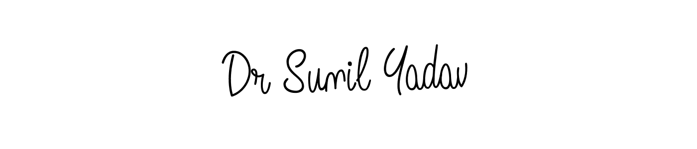 How to make Dr Sunil Yadav name signature. Use Angelique-Rose-font-FFP style for creating short signs online. This is the latest handwritten sign. Dr Sunil Yadav signature style 5 images and pictures png