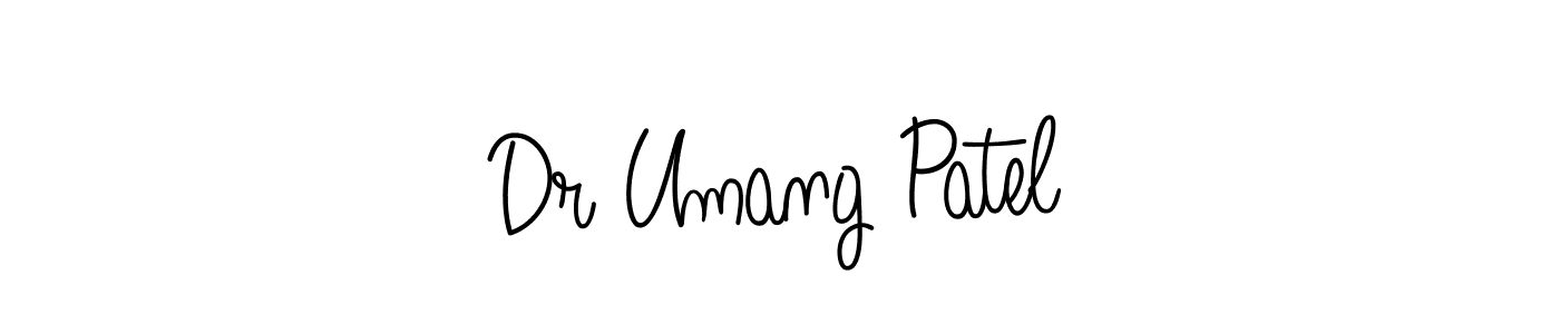 Dr Umang Patel stylish signature style. Best Handwritten Sign (Angelique-Rose-font-FFP) for my name. Handwritten Signature Collection Ideas for my name Dr Umang Patel. Dr Umang Patel signature style 5 images and pictures png