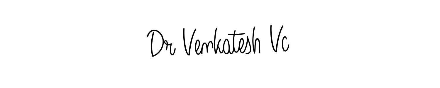 Design your own signature with our free online signature maker. With this signature software, you can create a handwritten (Angelique-Rose-font-FFP) signature for name Dr Venkatesh Vc. Dr Venkatesh Vc signature style 5 images and pictures png