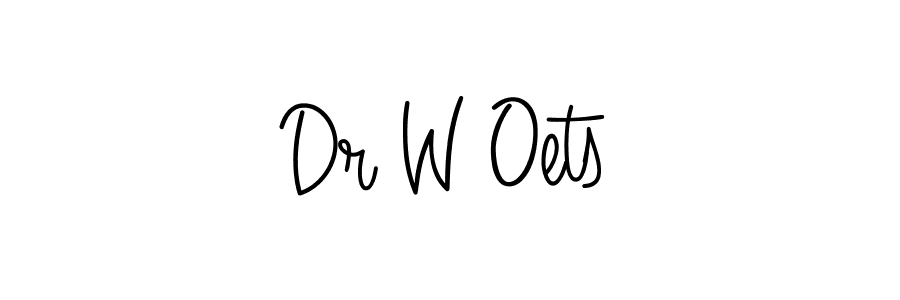 It looks lik you need a new signature style for name Dr W Oets. Design unique handwritten (Angelique-Rose-font-FFP) signature with our free signature maker in just a few clicks. Dr W Oets signature style 5 images and pictures png