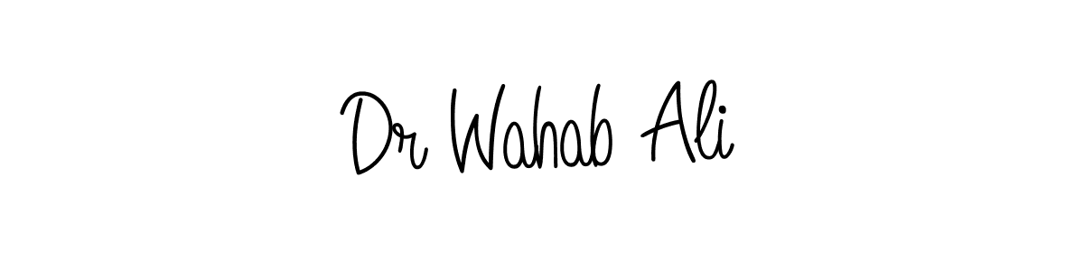 Create a beautiful signature design for name Dr Wahab Ali. With this signature (Angelique-Rose-font-FFP) fonts, you can make a handwritten signature for free. Dr Wahab Ali signature style 5 images and pictures png