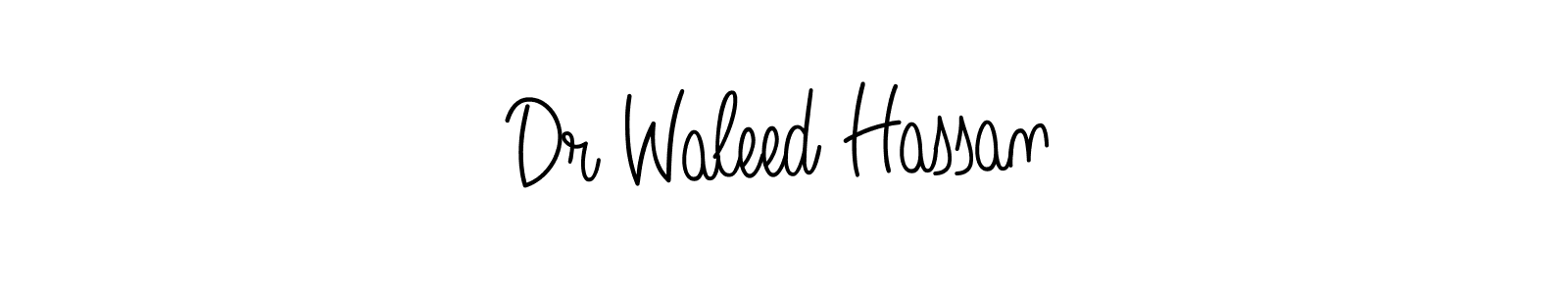 Create a beautiful signature design for name Dr Waleed Hassan. With this signature (Angelique-Rose-font-FFP) fonts, you can make a handwritten signature for free. Dr Waleed Hassan signature style 5 images and pictures png
