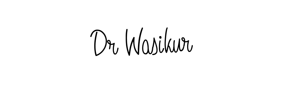 Make a beautiful signature design for name Dr Wasikur. With this signature (Angelique-Rose-font-FFP) style, you can create a handwritten signature for free. Dr Wasikur signature style 5 images and pictures png