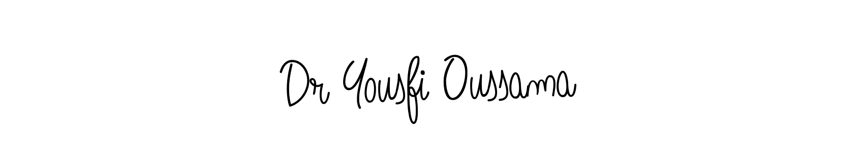 Dr Yousfi Oussama stylish signature style. Best Handwritten Sign (Angelique-Rose-font-FFP) for my name. Handwritten Signature Collection Ideas for my name Dr Yousfi Oussama. Dr Yousfi Oussama signature style 5 images and pictures png