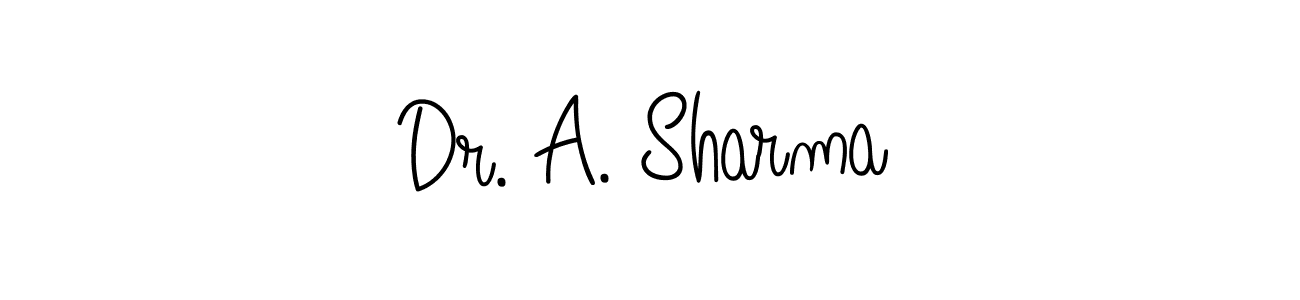 Dr. A. Sharma stylish signature style. Best Handwritten Sign (Angelique-Rose-font-FFP) for my name. Handwritten Signature Collection Ideas for my name Dr. A. Sharma. Dr. A. Sharma signature style 5 images and pictures png