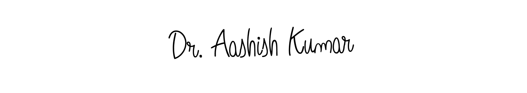 Make a beautiful signature design for name Dr. Aashish Kumar. With this signature (Angelique-Rose-font-FFP) style, you can create a handwritten signature for free. Dr. Aashish Kumar signature style 5 images and pictures png