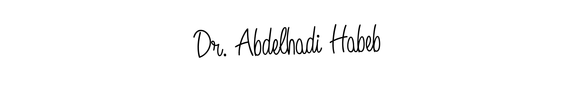 Similarly Angelique-Rose-font-FFP is the best handwritten signature design. Signature creator online .You can use it as an online autograph creator for name Dr. Abdelhadi Habeb. Dr. Abdelhadi Habeb signature style 5 images and pictures png