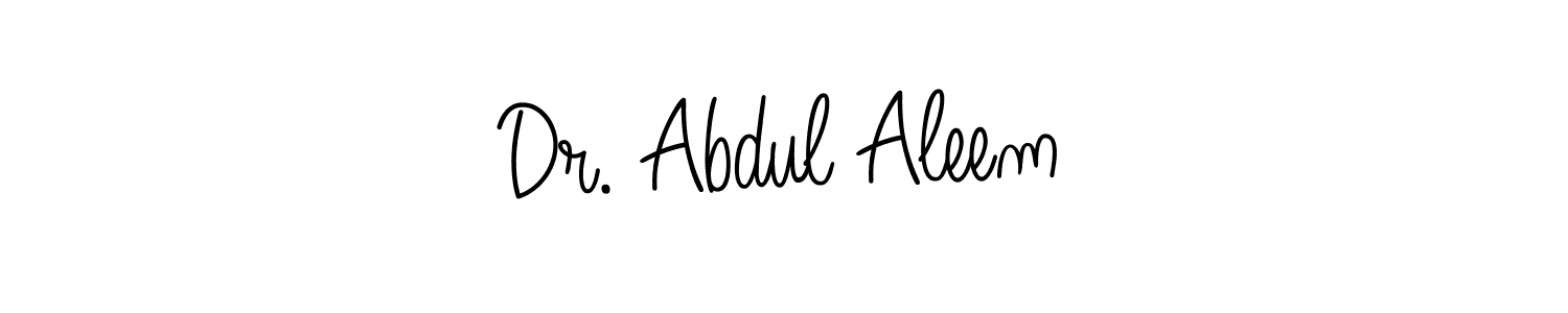 How to make Dr. Abdul Aleem signature? Angelique-Rose-font-FFP is a professional autograph style. Create handwritten signature for Dr. Abdul Aleem name. Dr. Abdul Aleem signature style 5 images and pictures png