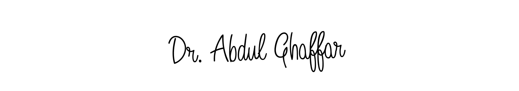 You can use this online signature creator to create a handwritten signature for the name Dr. Abdul Ghaffar. This is the best online autograph maker. Dr. Abdul Ghaffar signature style 5 images and pictures png