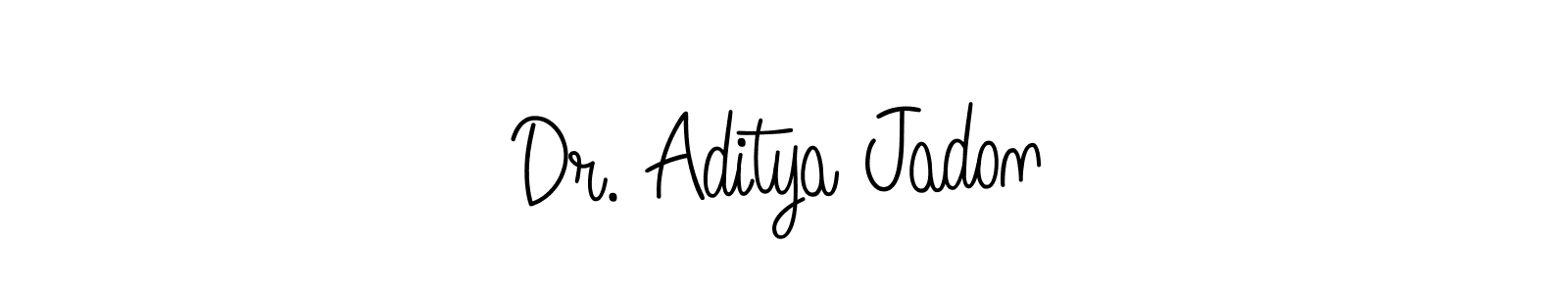 Design your own signature with our free online signature maker. With this signature software, you can create a handwritten (Angelique-Rose-font-FFP) signature for name Dr. Aditya Jadon. Dr. Aditya Jadon signature style 5 images and pictures png