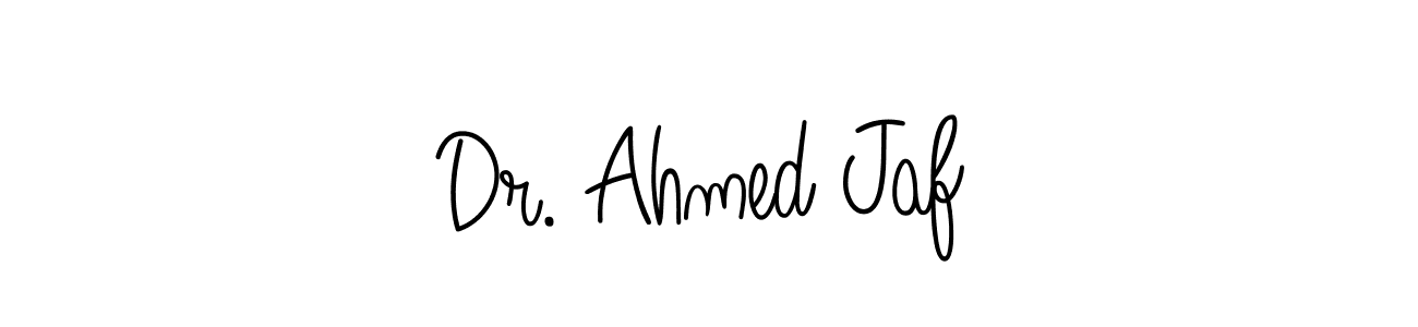 How to make Dr. Ahmed Jaf name signature. Use Angelique-Rose-font-FFP style for creating short signs online. This is the latest handwritten sign. Dr. Ahmed Jaf signature style 5 images and pictures png