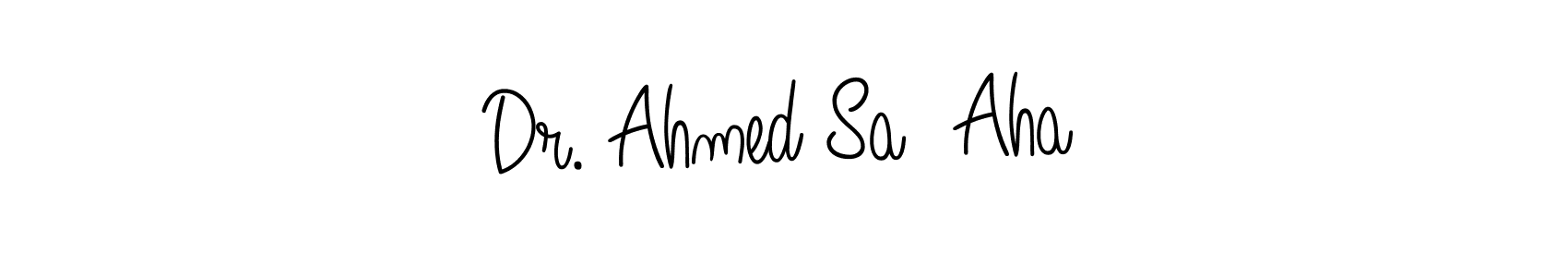 Similarly Angelique-Rose-font-FFP is the best handwritten signature design. Signature creator online .You can use it as an online autograph creator for name Dr. Ahmed Sa  Aha. Dr. Ahmed Sa  Aha signature style 5 images and pictures png