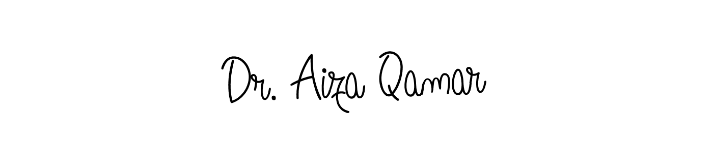if you are searching for the best signature style for your name Dr. Aiza Qamar. so please give up your signature search. here we have designed multiple signature styles  using Angelique-Rose-font-FFP. Dr. Aiza Qamar signature style 5 images and pictures png