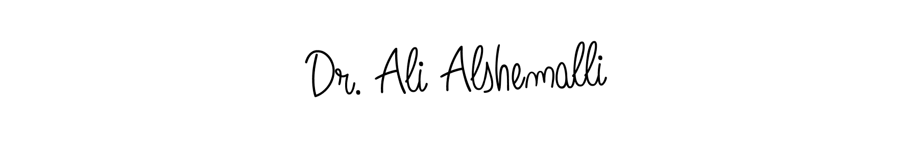 Use a signature maker to create a handwritten signature online. With this signature software, you can design (Angelique-Rose-font-FFP) your own signature for name Dr. Ali Alshemalli. Dr. Ali Alshemalli signature style 5 images and pictures png