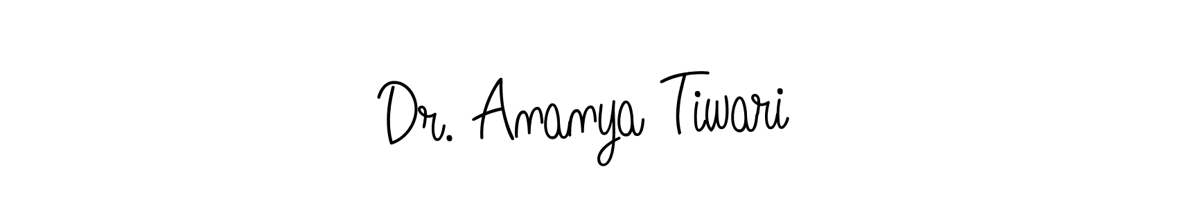 Similarly Angelique-Rose-font-FFP is the best handwritten signature design. Signature creator online .You can use it as an online autograph creator for name Dr. Ananya Tiwari. Dr. Ananya Tiwari signature style 5 images and pictures png