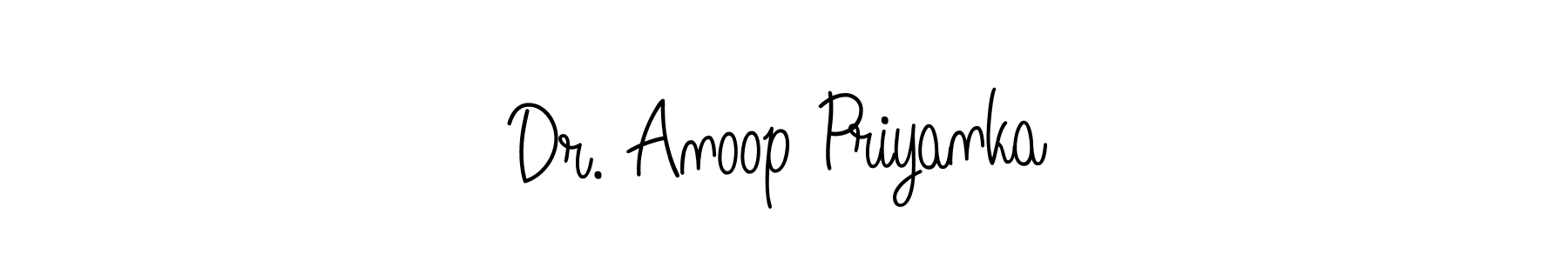 Make a beautiful signature design for name Dr. Anoop Priyanka. Use this online signature maker to create a handwritten signature for free. Dr. Anoop Priyanka signature style 5 images and pictures png